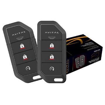 Avital 4109L 1-way remote start system with two 4-button keyless entry remotes